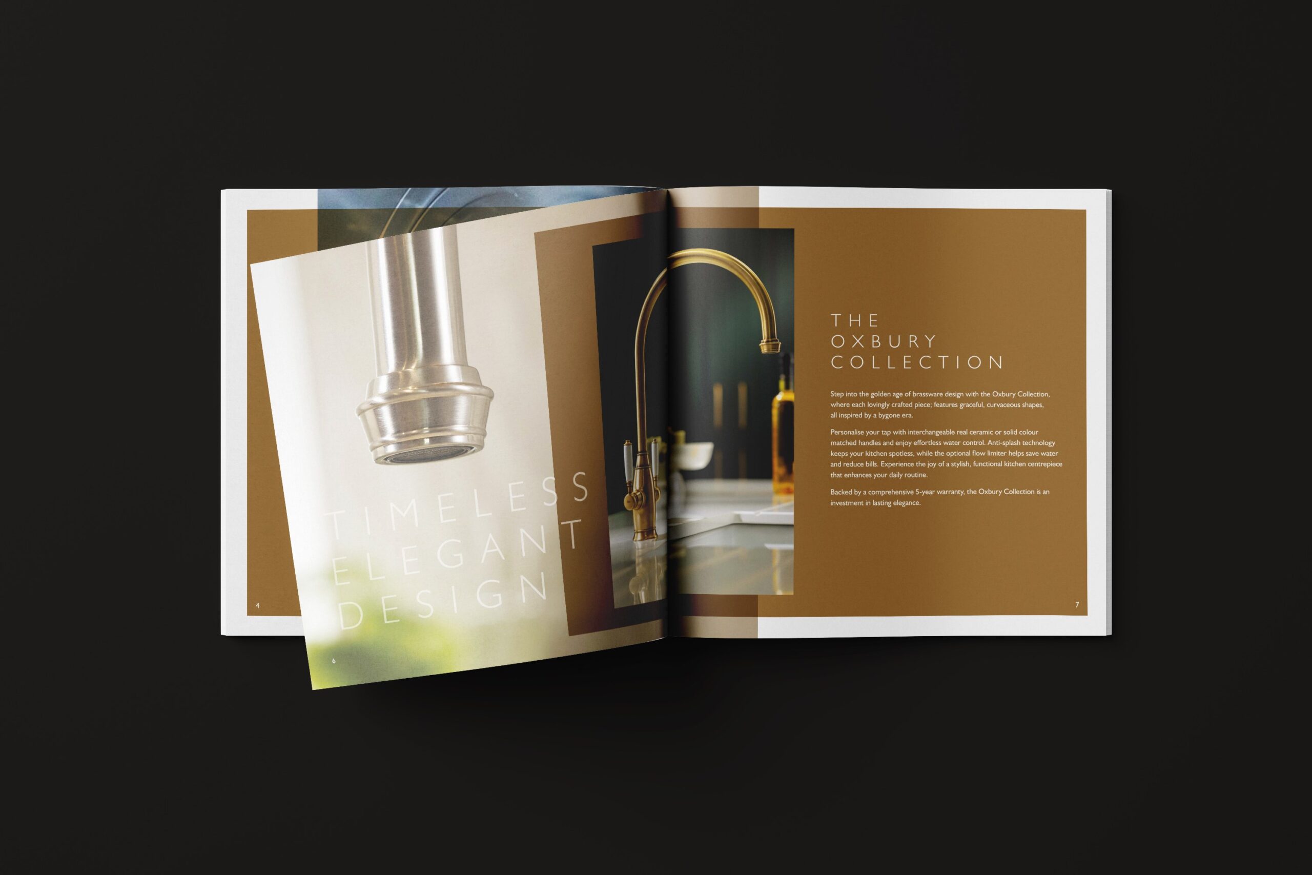 Abode Classically brochure, Oxbury Collection spread