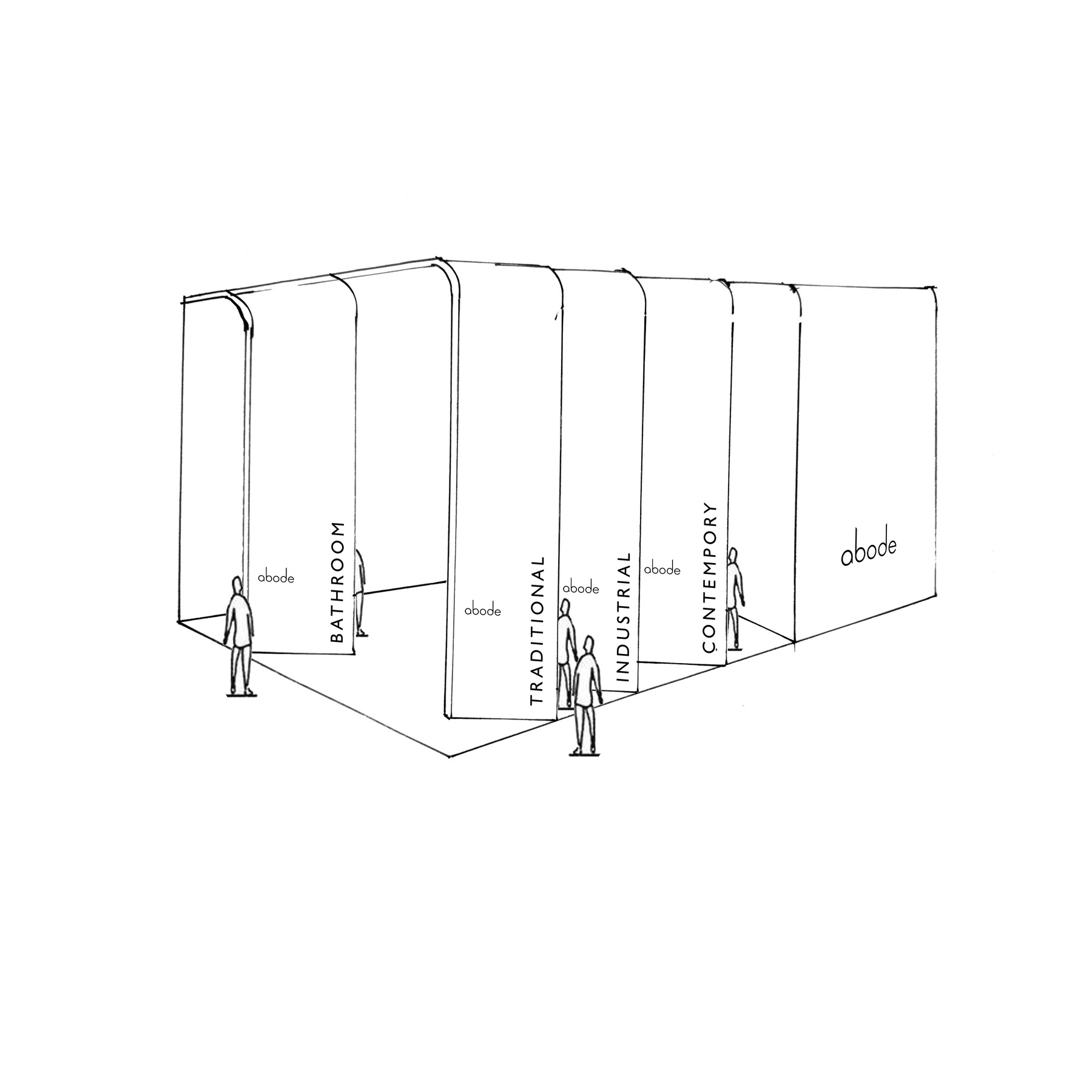 Abode: stand sketch, option 2