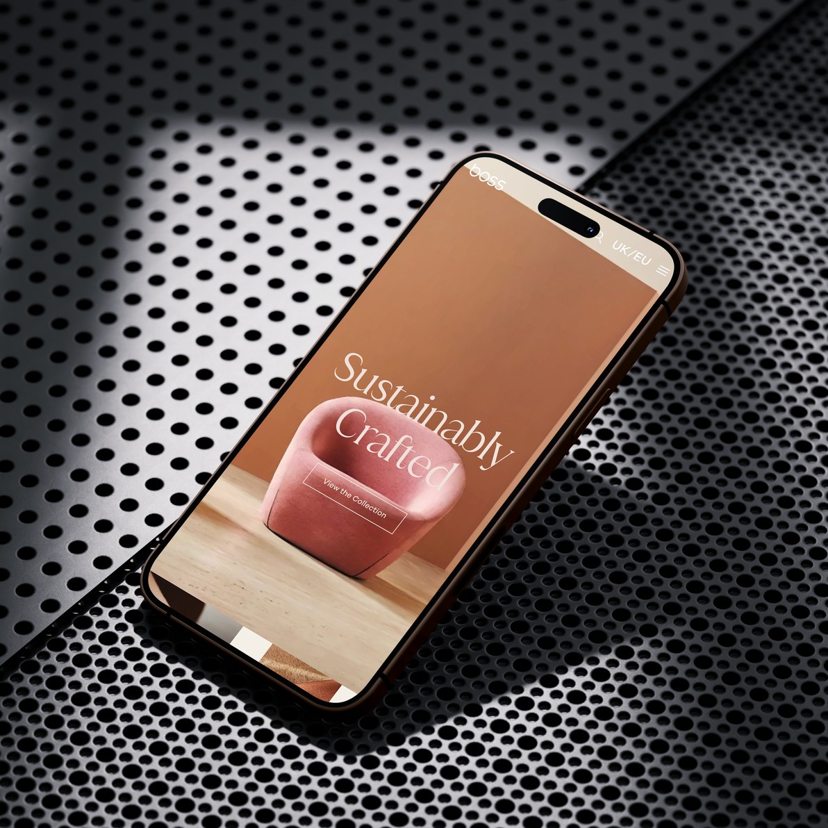 Boss Design: website on a phone