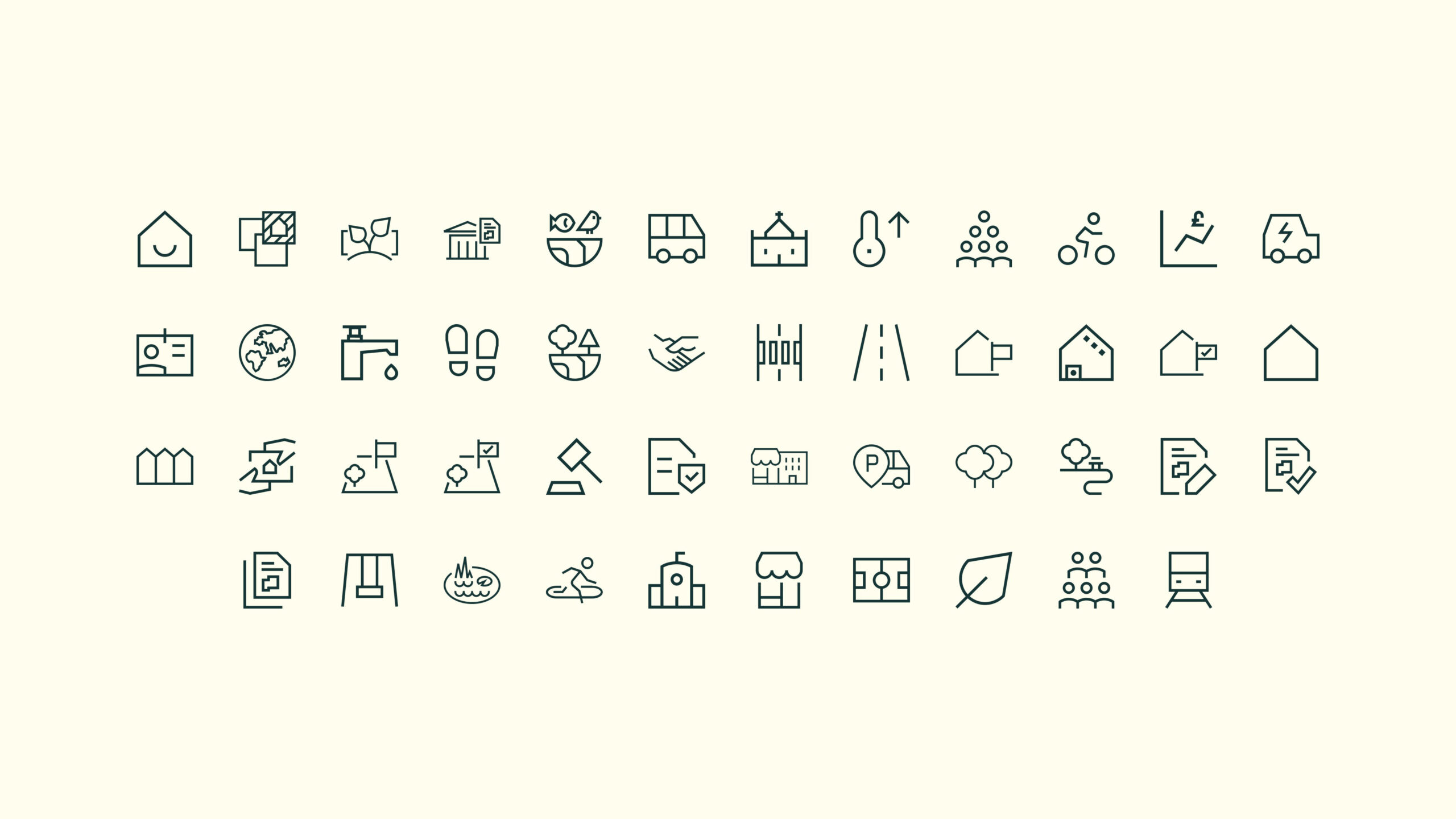 The full set of Gladman icons