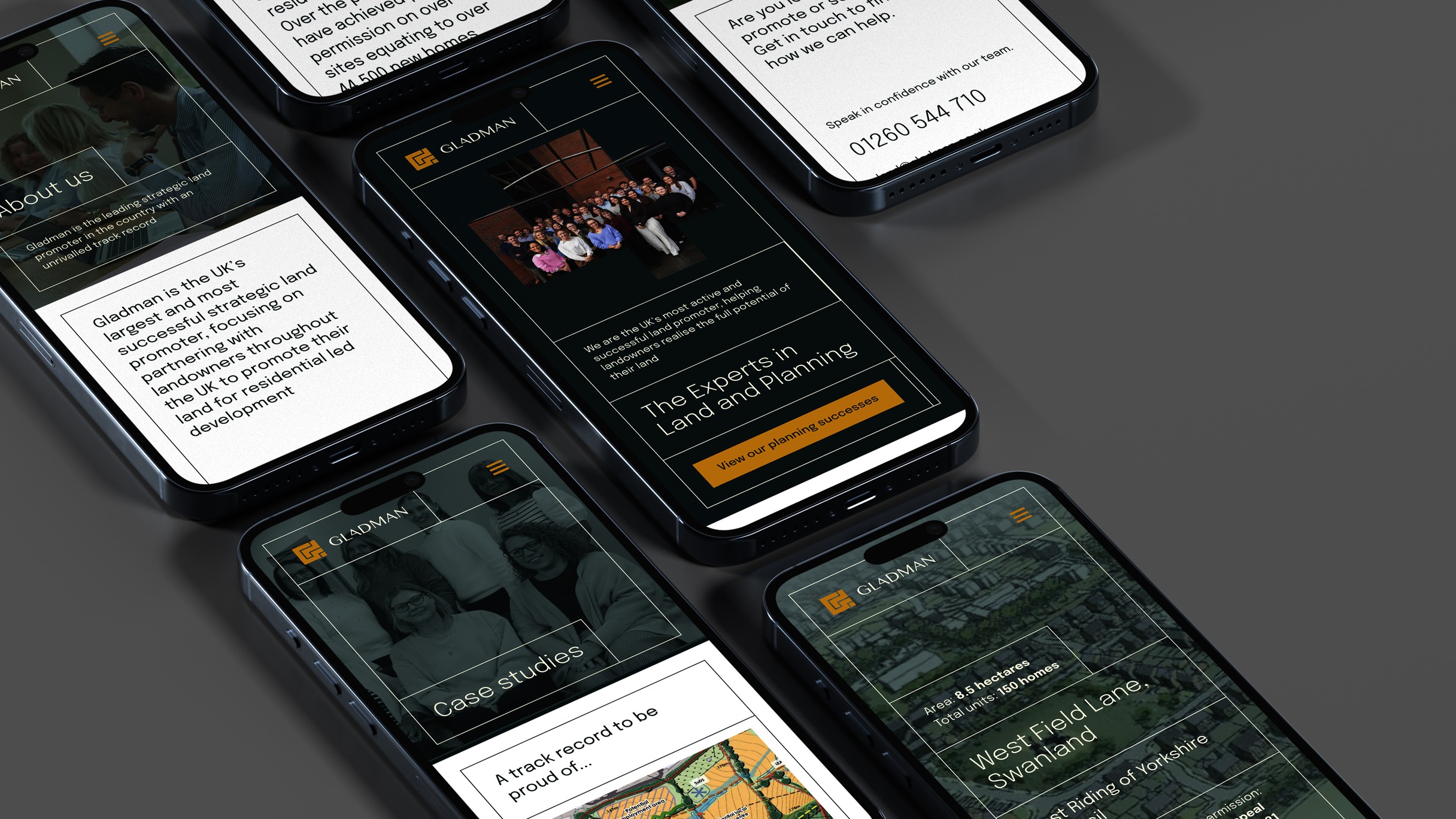 Gladman: website on phones