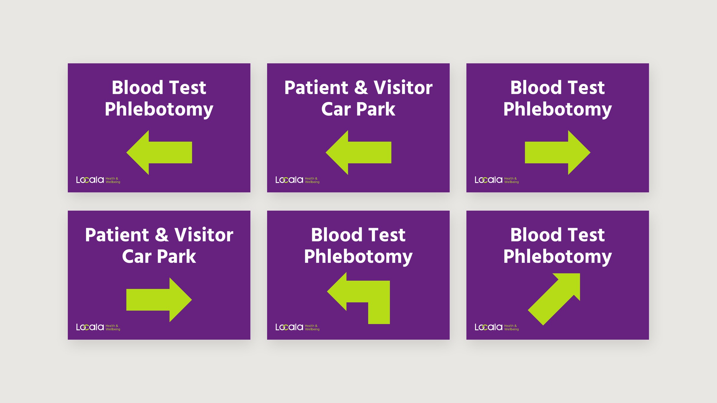 Locala: directional signs