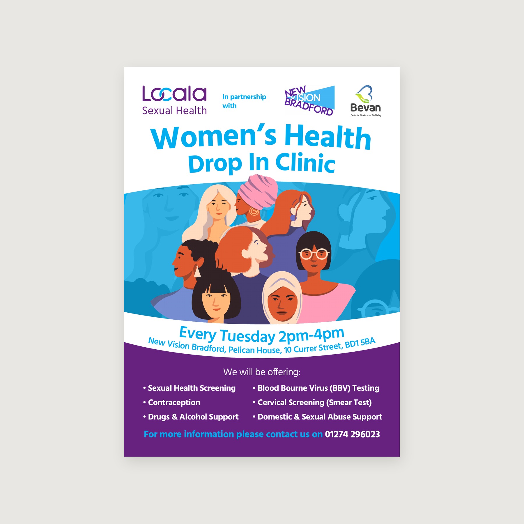 Locala: women's health drop-in poster