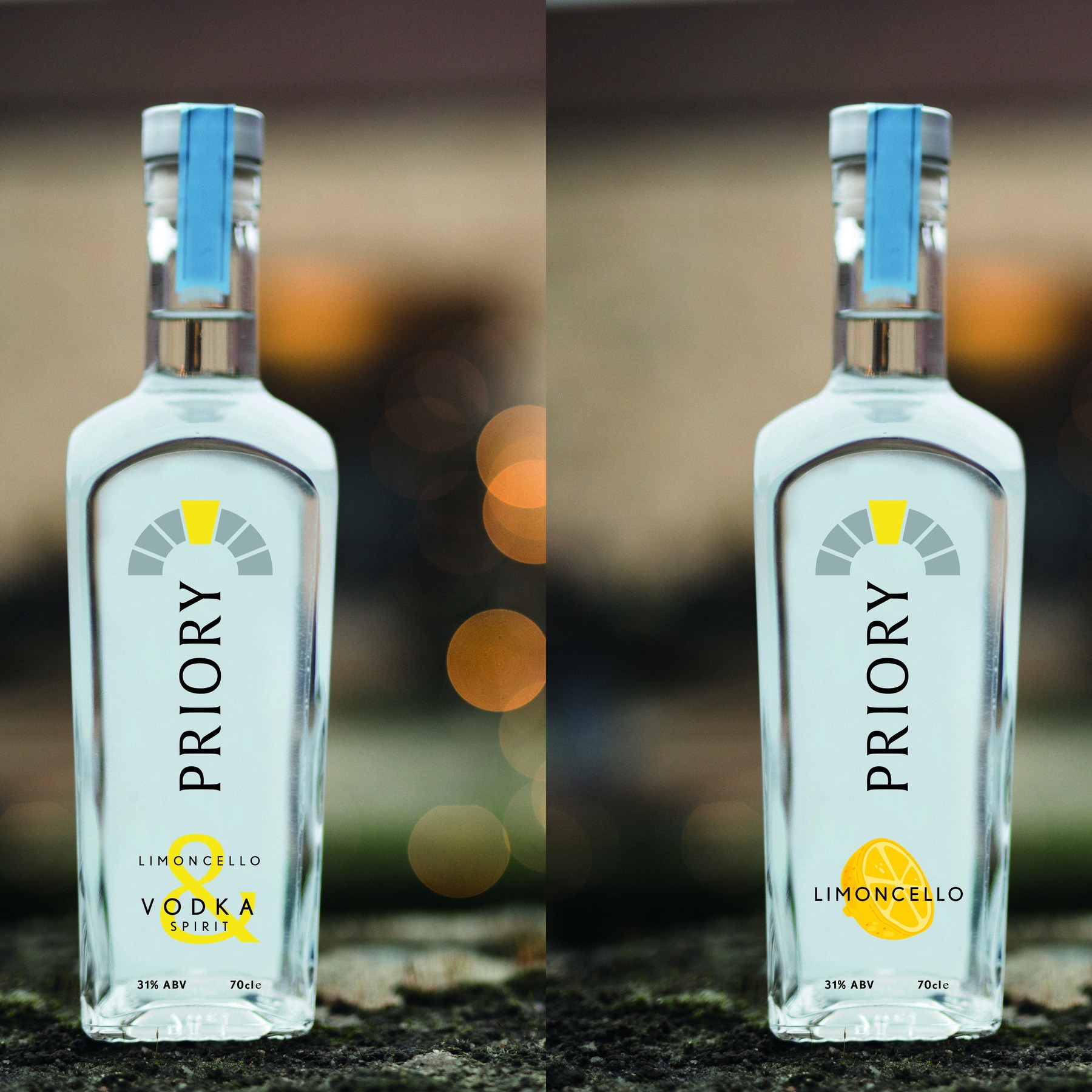 Priory Vodka: limoncello bottles