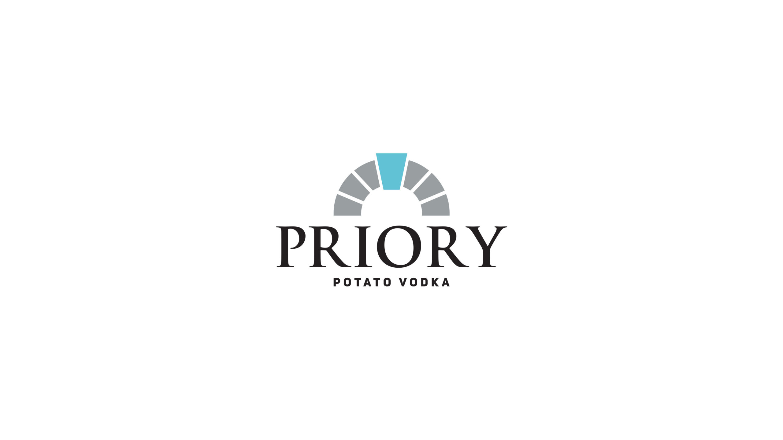 Priory Potato Vodka logo on white